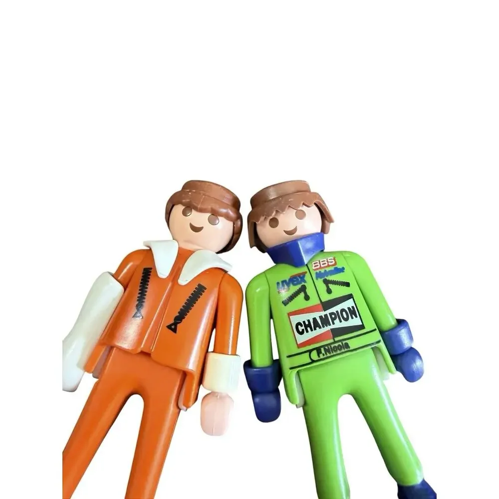 Playmobil Two Man Figures Race Car Driver 1992 And Other 1974